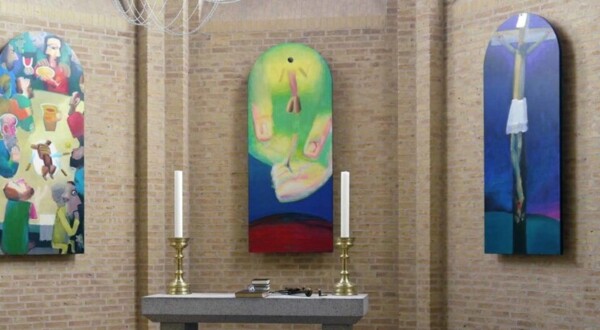 Arne Haugen Sørensens malerier i Christianskirken