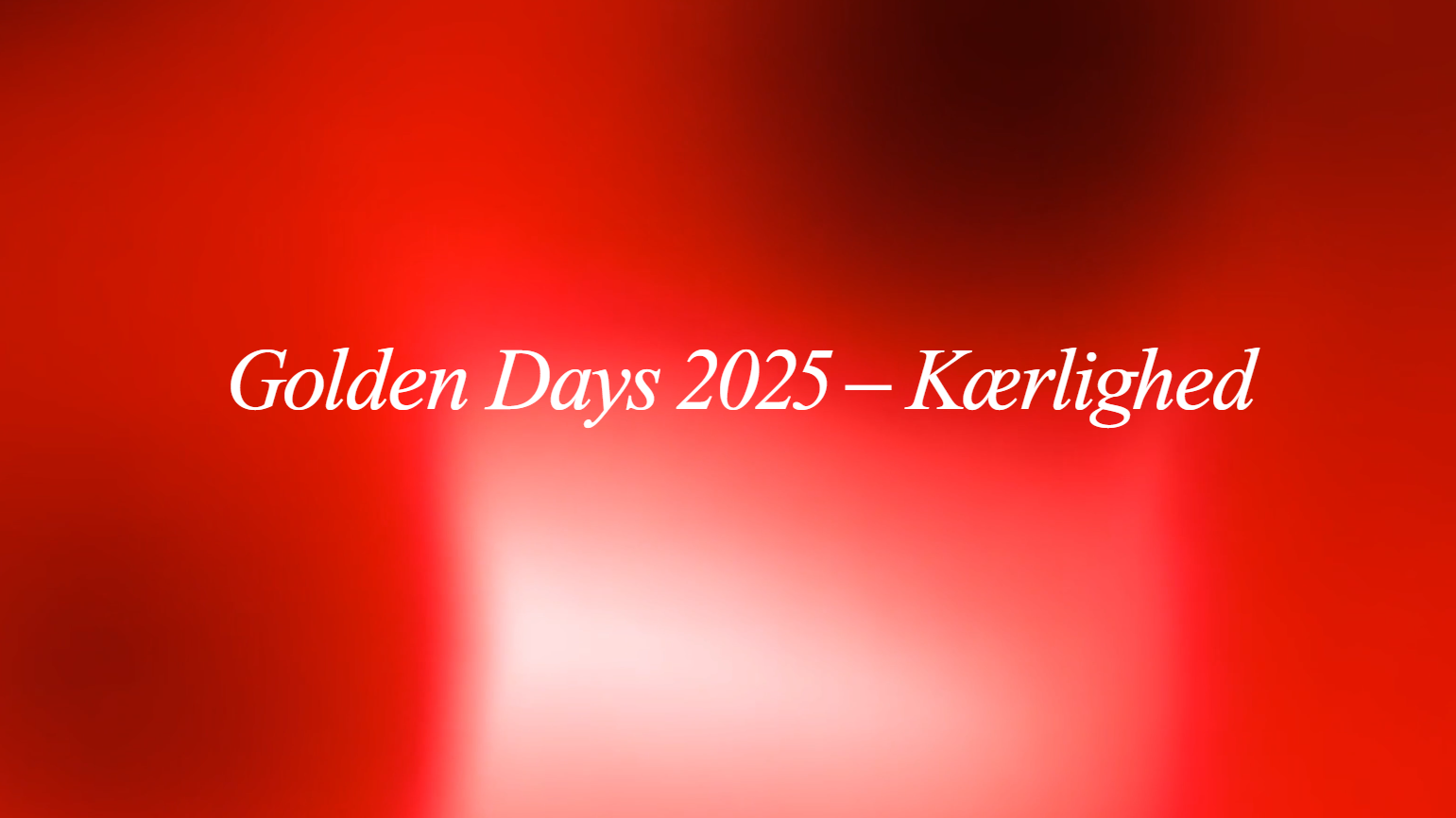 Logo for årets udgave af Golden Days-festivalen