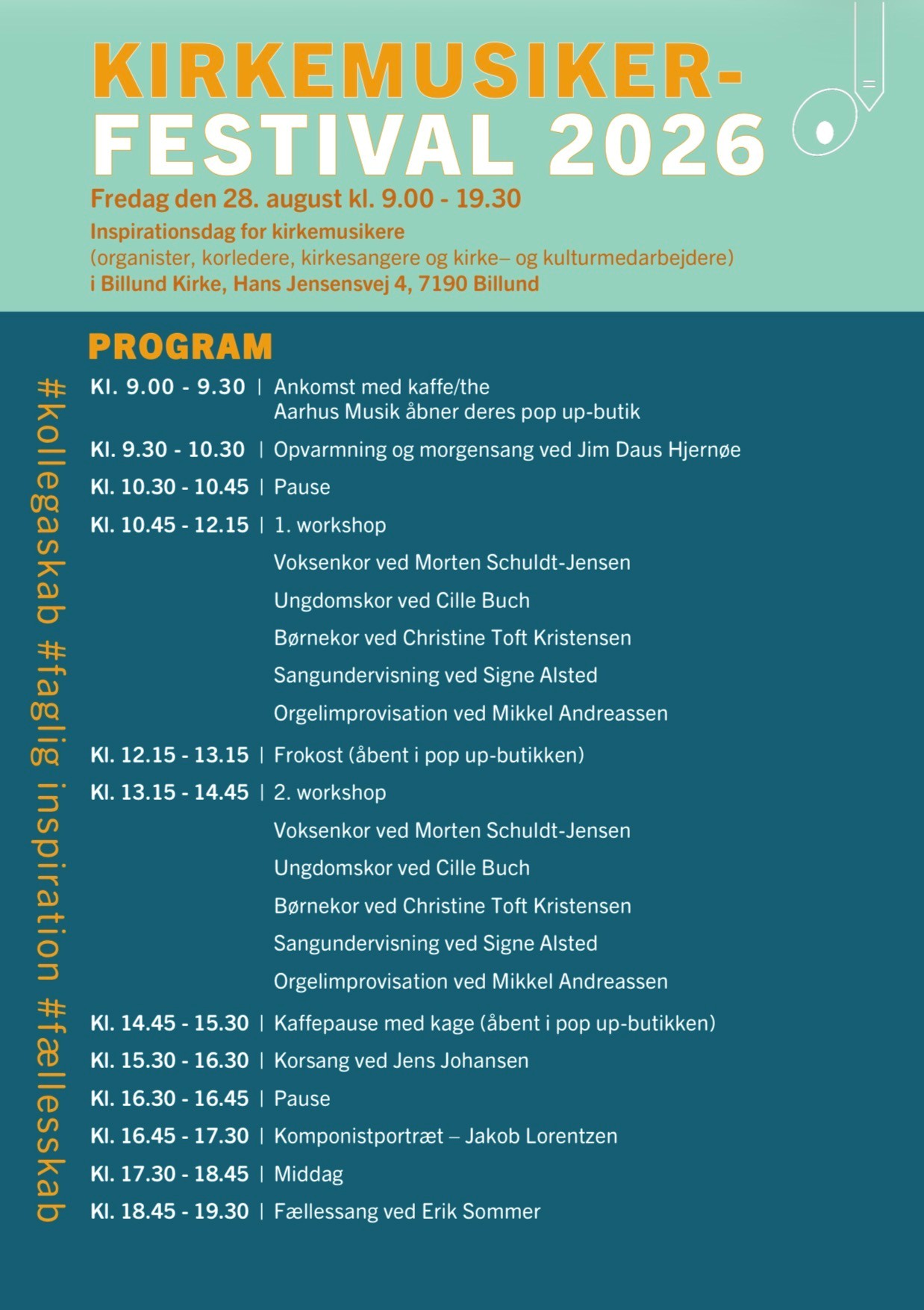Program for Kirkemusikerfestival 2026